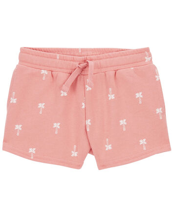 Palm Tree Pull-On French Terry Shorts, 