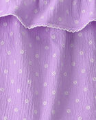 Toddler Girl 2-Piece Ruffle Tank Top & Short Set - Purple, image 2 of 3 slides