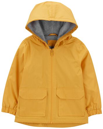 Fleece-Lined Rain Jacket, 