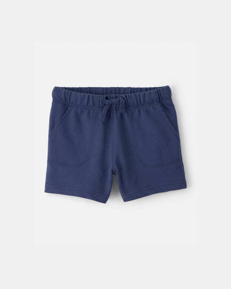 Toddler Boy French Terry Shorts - Blue, image 1 of 4 slides
