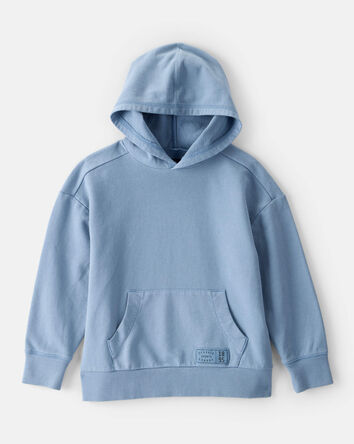 Boys Cotton Hoodie - Blue, 