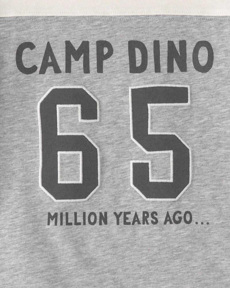 Toddler Boy 'Camp Dino' Long-Sleeve T-Shirt - Brown/Grey, image 3 of 5 slides