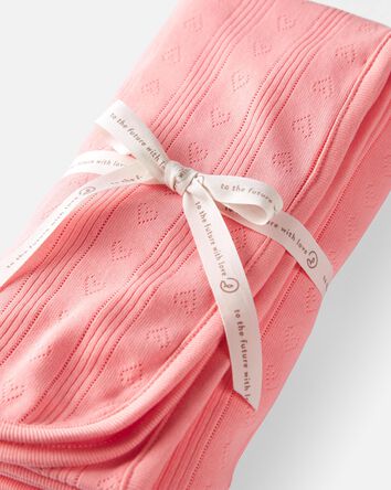 Baby Organic Cotton Pointelle Blanket, 