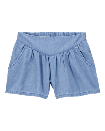 Kid Chambray Pull-On Shorts, 