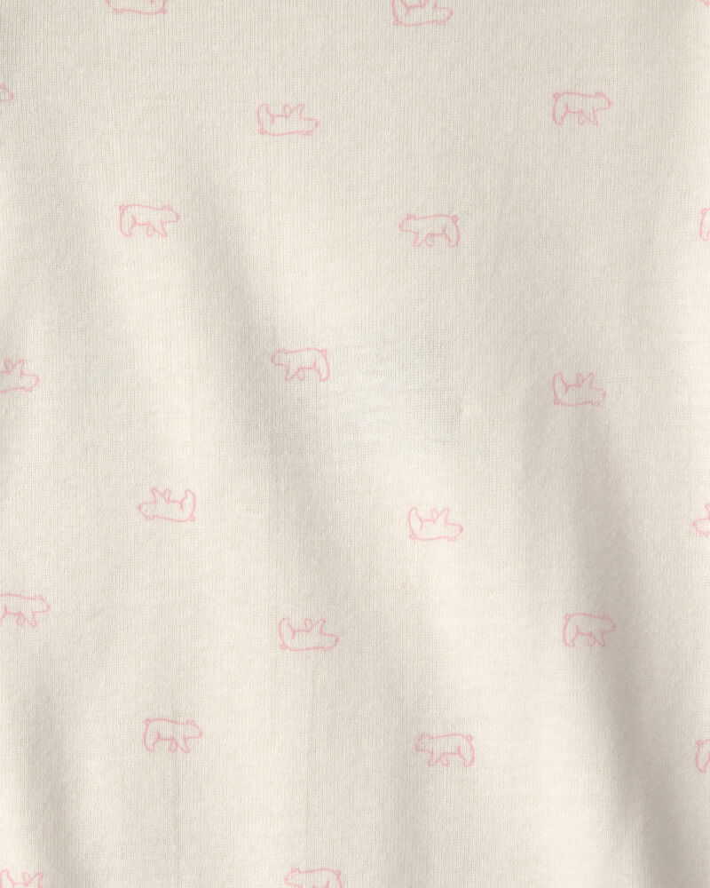 Baby Girl 5-Pack Bear Short-Sleeve Bodysuits, image 5 of 7 slides