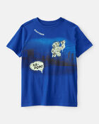 Gar&ccedil;ons - T-shirt graphique Robot - Bleu, image 1 sur 2 diapositives