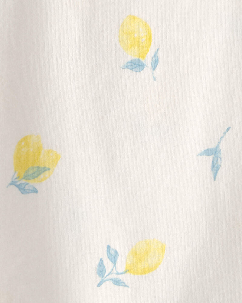 Baby Girl Lemon Top - Cream, image 2 of 3 slides