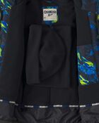 Boys 2 Piece Snowsuit With Chest Pocket - Royal Blue , image 5 of 13 slides