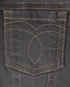 Toddler Girl Denim Jacket - Charcoal Wash, image 2 of 3 slides