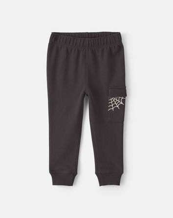 Toddler Boy 2-Piece 'Boo Yeah' Halloween Top & Pant Set - Grey/Black, 