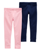 Toddler 2-Pack Stretch Leggings, image 1 of 3 slides