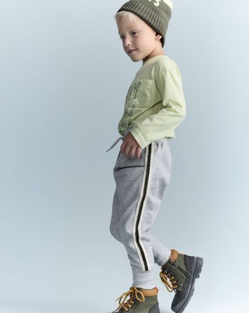 Tout-petit - Pantalon de jogging en molleton - Gris chin&eacute;, 