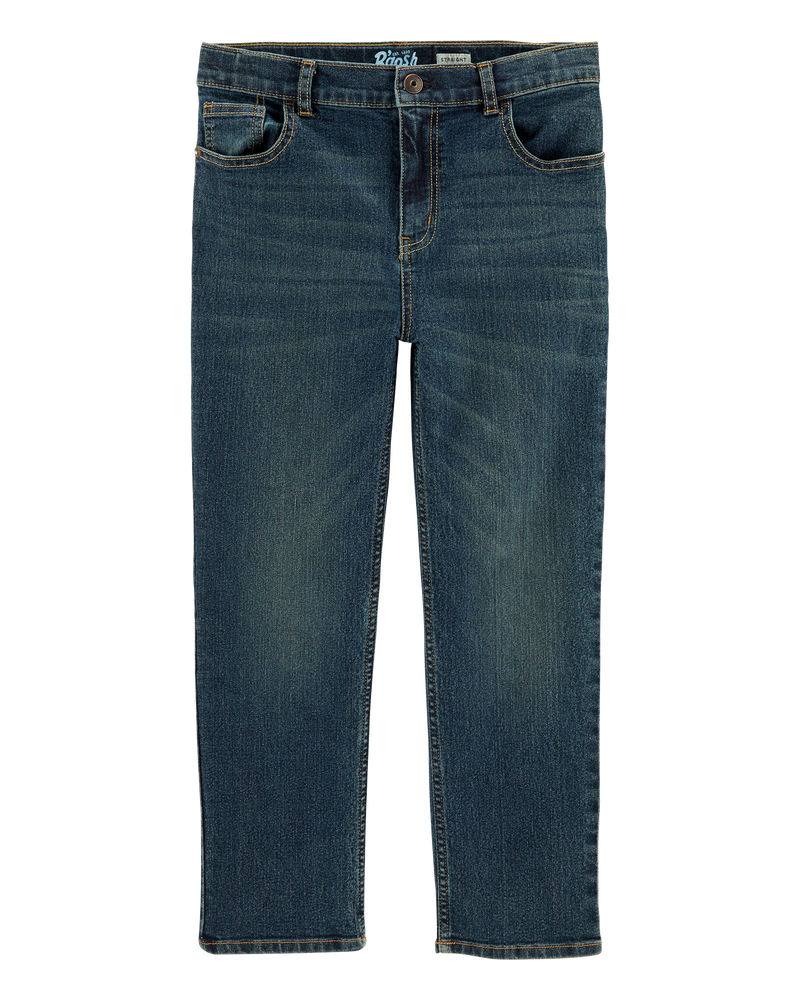 Enfant Jeans droit &agrave; d&eacute;lavage fonc&eacute;, image 1 sur 3 diapositives