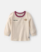 Baby Boy 'Supervisor' Long-Seeve Tee - Ivory, image 1 of 3 slides