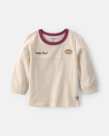 Baby Boy 'Supervisor' Long-Seeve Tee - Ivory, 
