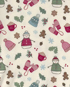 Filles - Pyjama 2 pi&egrave;ces en coton biologique au motif D&eacute;cor hivernal, image 3 sur 3 diapositives