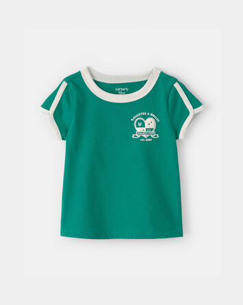 Baby Girl 'Laughter & Smiles' Top - Green, 