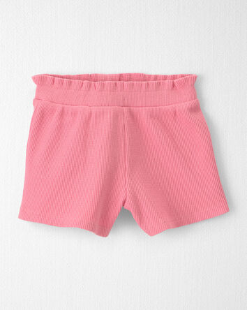 B&eacute;b&eacute; fille - Ensemble 2 pi&egrave;ces short en coton biologique, pivoine, 
