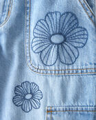 Filles - Jean cargo en denim - Bleu , image 3 sur 5 diapositives