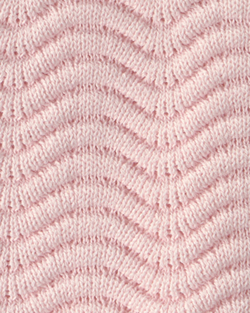 B&eacute;b&eacute; fille - D&eacute;bardeur en tricot - Rose, image 2 sur 2 diapositives