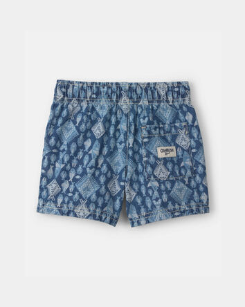 Tout-petit gar&ccedil;on - Short &agrave; cordon de serrage &agrave; motif poisson - Bleu, 