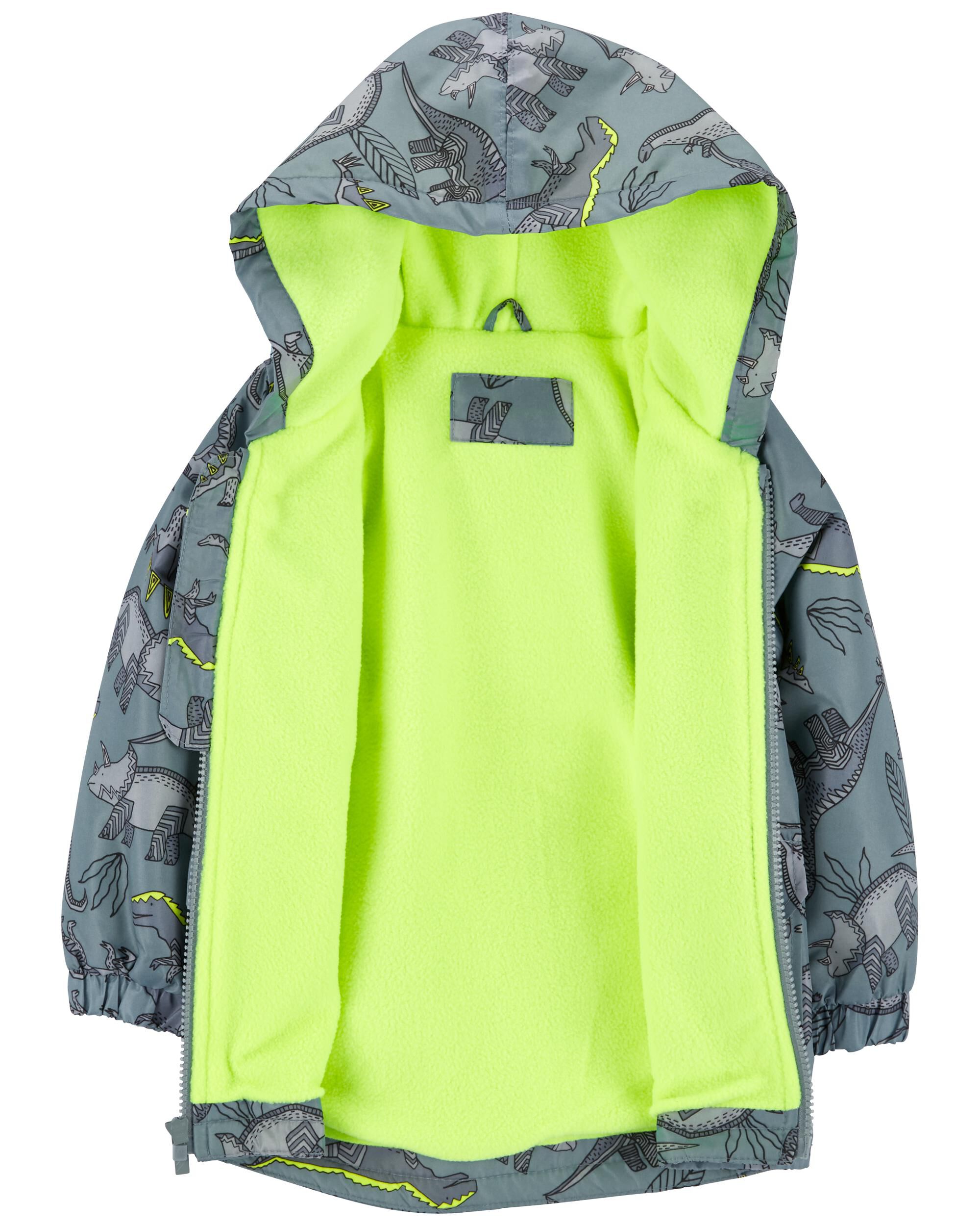 Carters dinosaur shop rain jacket