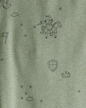 B&eacute;b&eacute; gar&ccedil;on - Emballage de 4 cache-couches en coton &agrave; manches longues et motif dragon - Bleu/Blanc/Vert, 