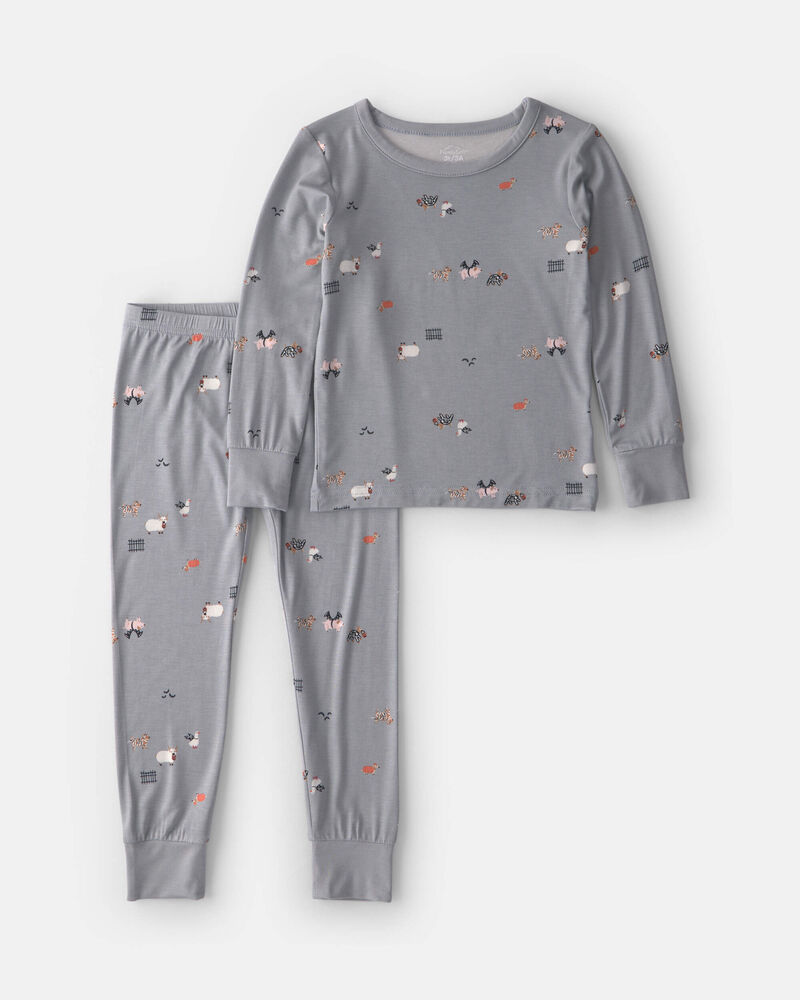 Toddler 2-Piece Halloween PurelySoft&trade; Snug Fit Pyjama Set - Grey, image 1 of 6 slides
