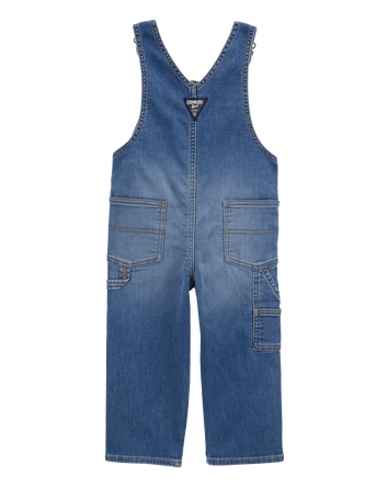 Enfant en bas âge Salopette en denim extensible - Délavage moyen, 
