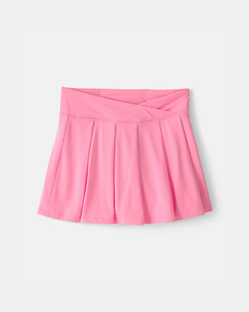 Girls Pleated Active Skort - Pink, 