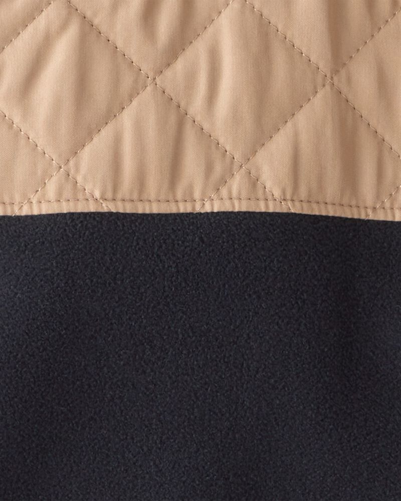 Boys Colour Block Zip-Up Jacket - Black, image 2 of 3 slides