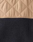 Boys Colour Block Zip-Up Jacket - Black, image 2 of 3 slides