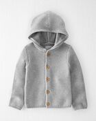 Toddler Organic Signature Stitch Cardigan, image 1 of 3 slides