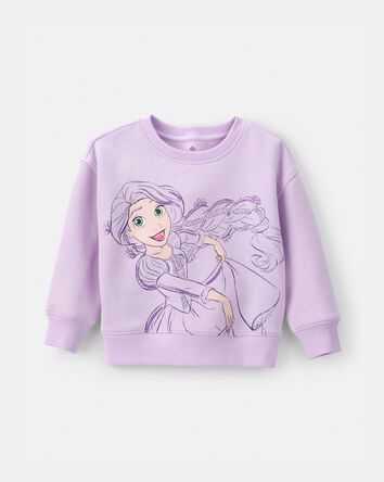 Toddler Girl Disney&copy; Rapunzel Fleece Pullover Sweatshirt - Purple, 