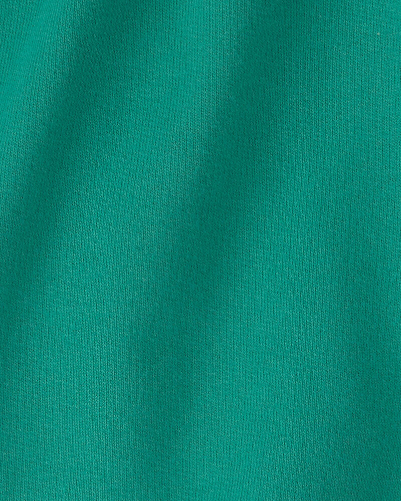 Girls French Terry Active Shorts - Green, image 5 of 6 slides