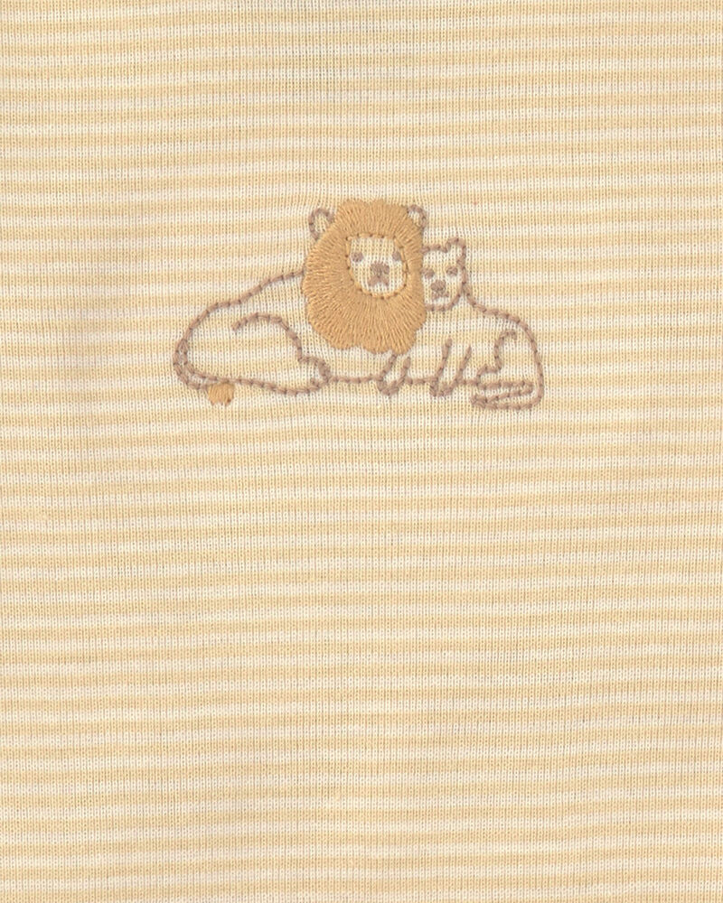 Baby 3-Piece Lion Bodysuit & Pant Set - Yellow/Ivory, image 2 of 5 slides
