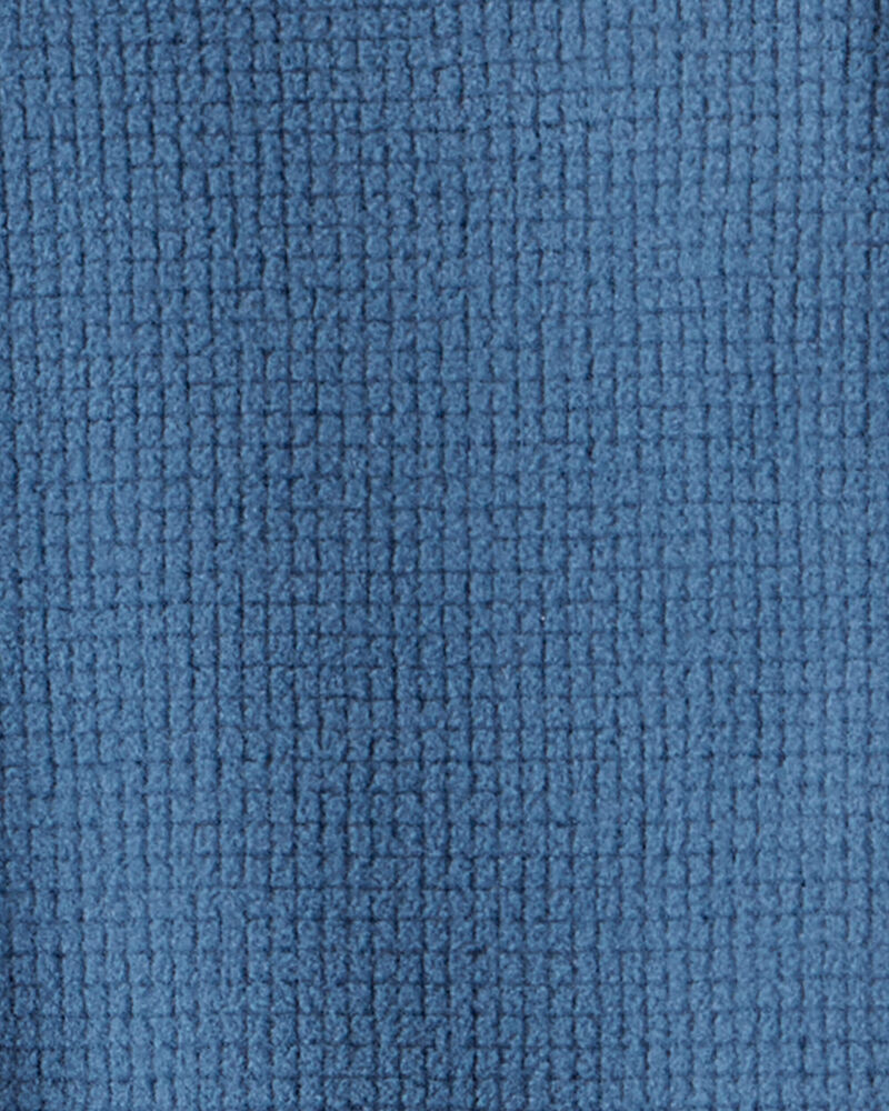 Baby Boy Fleece Long-Sleeve Snug Fit 1-Piece pyjamas - Blue, image 3 of 4 slides