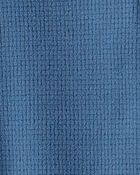 Baby Boy Fleece Long-Sleeve Snug Fit 1-Piece pyjamas - Blue, image 3 of 4 slides