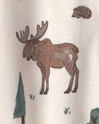 Baby Organic Cotton Sleeper in Woodland Creatures, image 4 of 5 slides