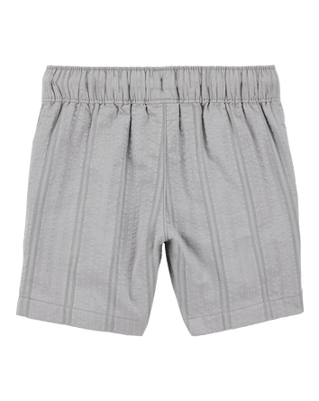 Bébé Short à cordon de serrage en seersucker - Gris, 