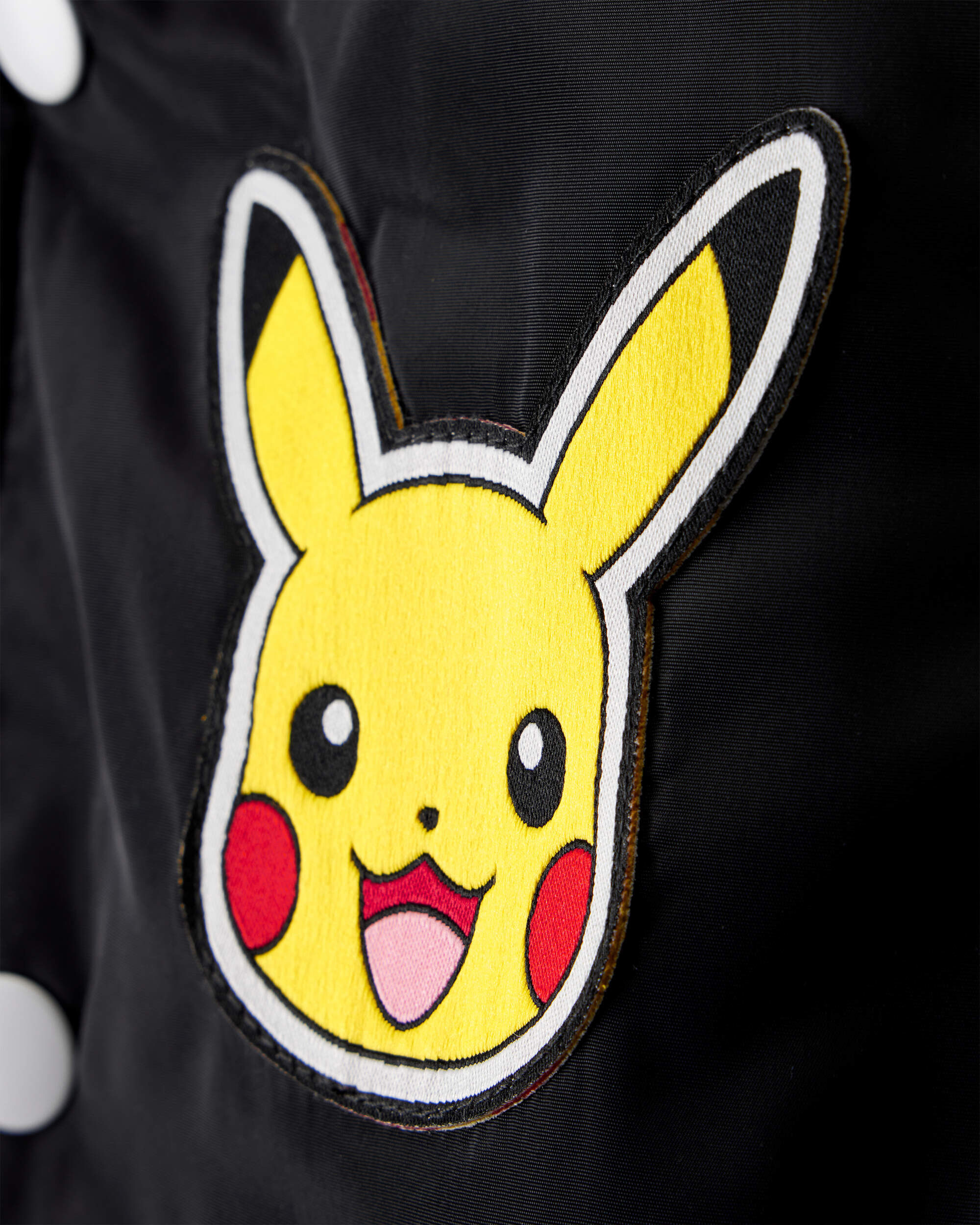 Boys Pokémon Pikachu Long-Sleeve Bomber Fashion Jacket - Black