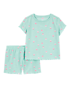 Toddler 2-Piece Cupcake Loose Fit Pyjamas, image 1 of 3 slides