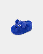 Boys Cozy Monster Slippers - Blue, image 6 of 6 slides