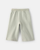 B&eacute;b&eacute; fille - Pantalon en jersey bouclette &agrave; cordon de serrage - Vert, image 2 sur 3 diapositives