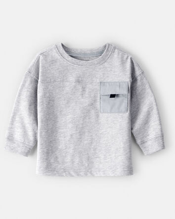 Baby Boy Long-Sleeve Pocket Tee - Green , 