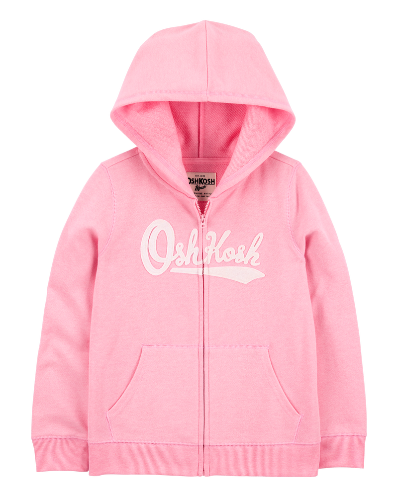 Enfant Blouson OshKosh à logo à fermeture à glissière - Rose, image 1 sur 3 diapositives