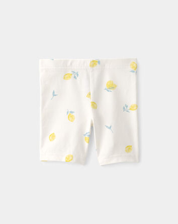 Tout-petit fille - Short de cycliste, citrons - Cr&egrave;me, 