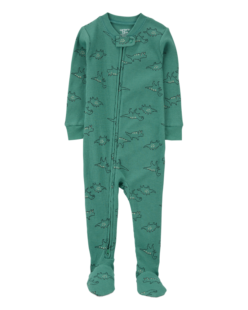 Baby Boys Baby 1 Piece Dinosaur Print Thermal Footie Pyjamas 18M Carter s