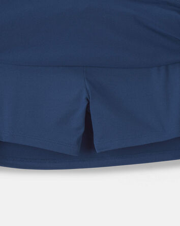 Filles - Jupe-short de sport &agrave; plis - Bleu, 