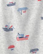 Baby 5-Pack Nautical Multipack Bodysuits - Red/White/Blue, image 6 of 7 slides